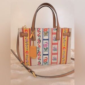 TORY BURCH - WALKER WEBBING SMALL SATCHEL